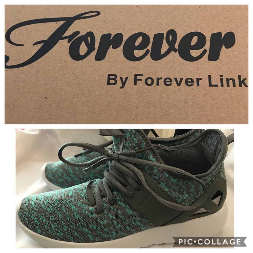 Forever Link Green & Gray Tennis Shoes